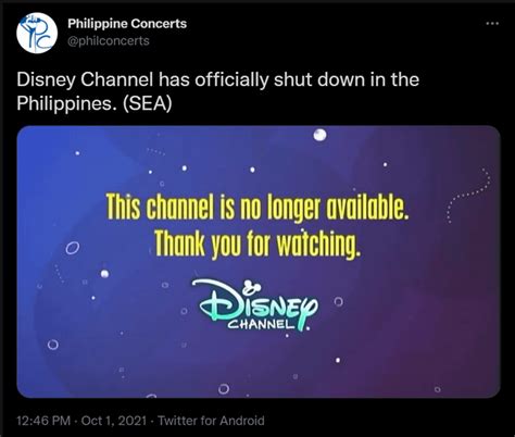 disney channel is shutting down